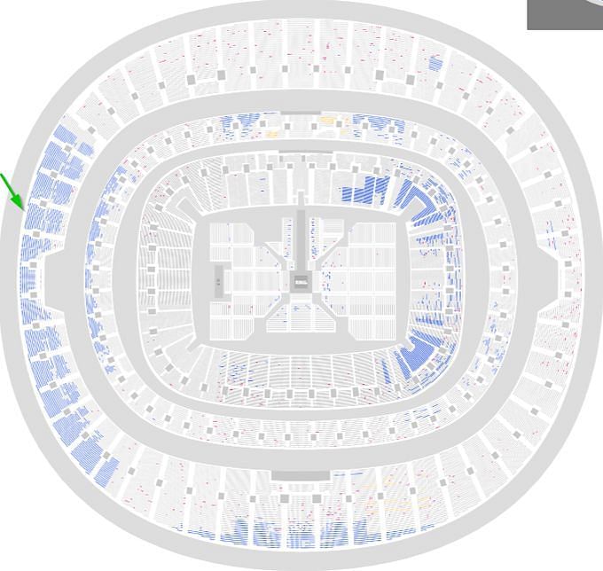 AEW All In - Wembley Stadium - Seating Chart (Received from