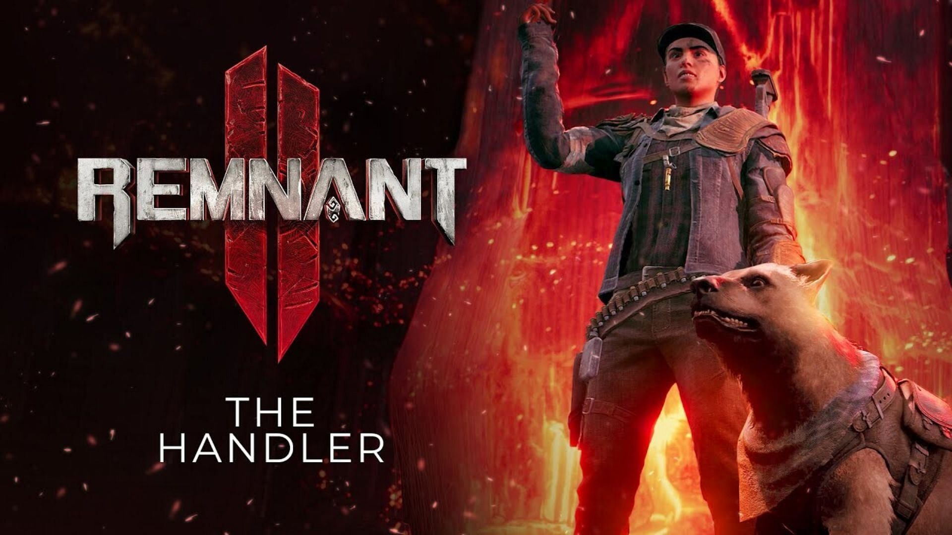 Handler and the Companion dog as they appear in the trailer (Image via Gunfire Games)