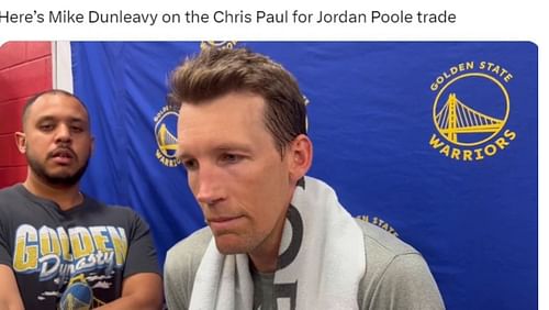 Mike Dunleavy Jr. sent Jordan Poole to Washington a few days after declaring he is keeping the shooting guard for four more years.