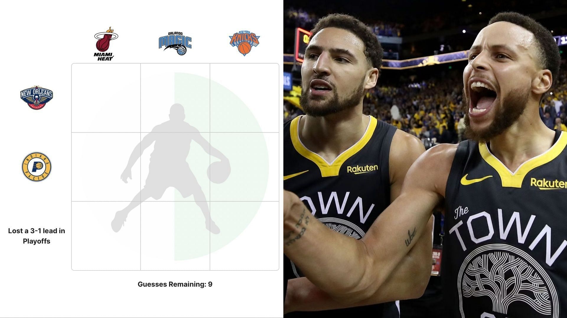 NBA Crossover Grid (July 15), and Klay Thompson and Steph Curry of the Golden State Warriors.