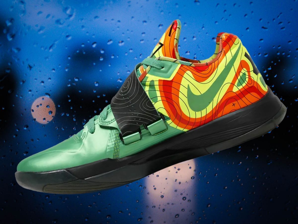 Kevin Durant Nike KD4 “Weatherman” shoes (2024) Restock, price, and