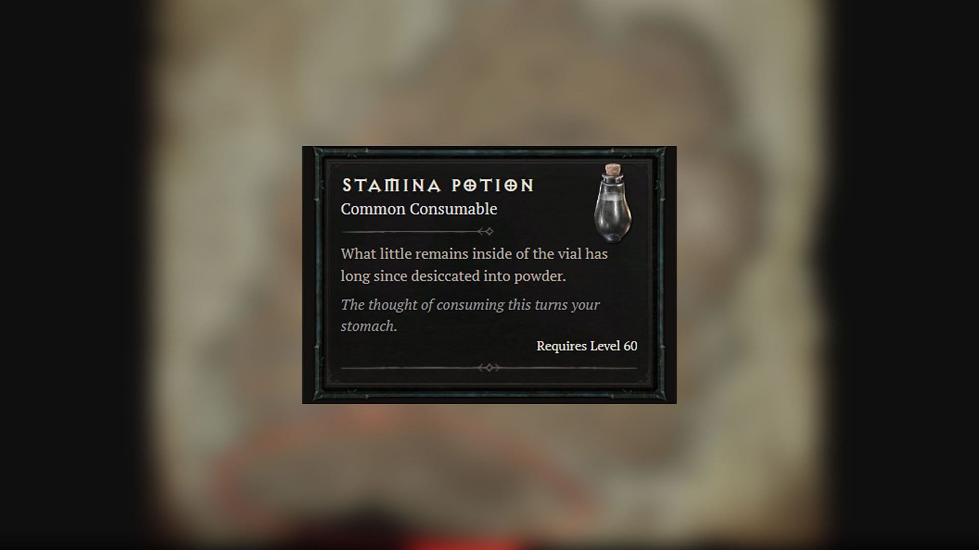 Details of a Stamina Potion were recently uncovered while hunting for the fabled Diablo 4 cow level. 