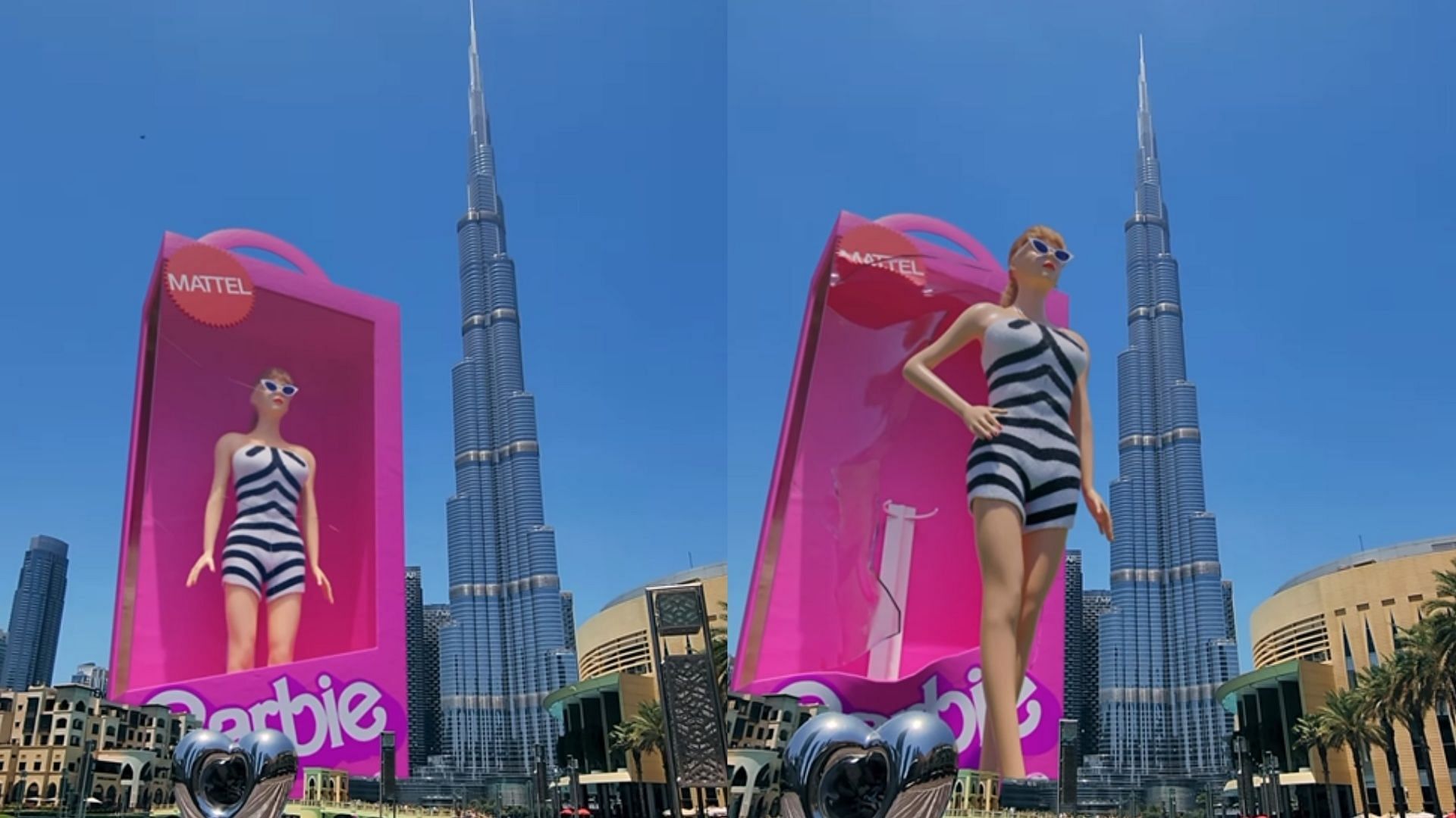 Viral CGI advertisement of Burj Khalifa sized Barbie takes the internet by storm. (Image via Instagram/@eyestudioae)