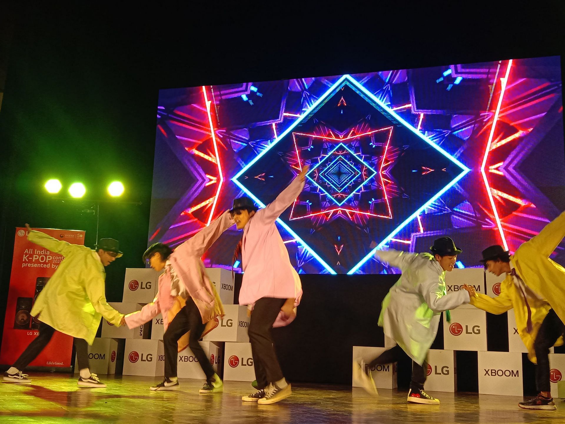 MIXDUP BOYS performing at the Delhi K-pop Contest 2023 (Image via Sportskeeda)