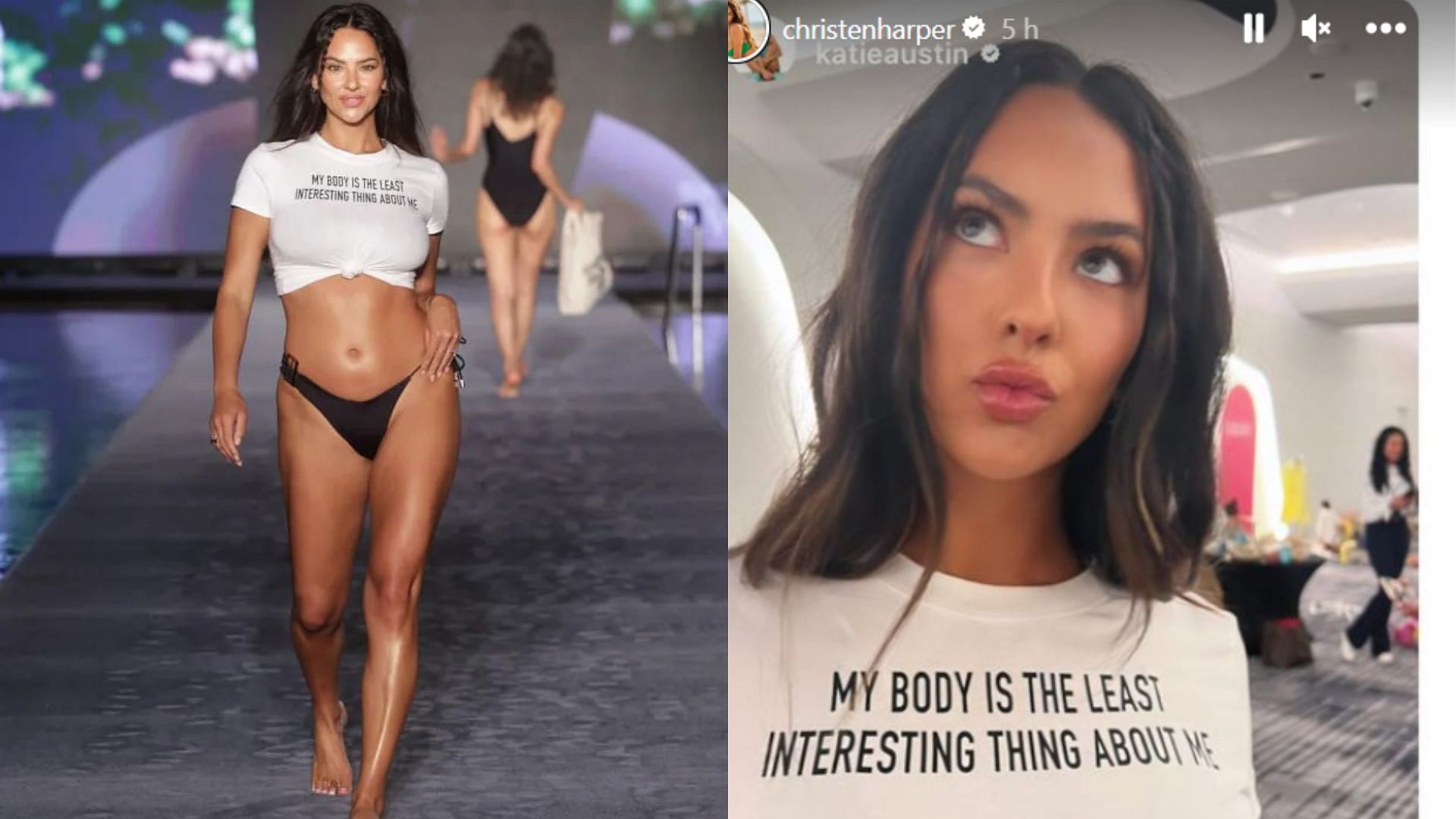 Image Credit: Christen Harper's Instagram Story (Right picture).