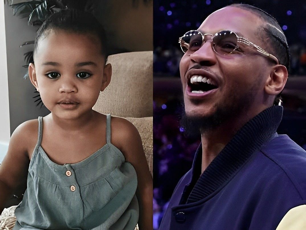 NBA legend Carmelo Anthony and his alleged daughter, Genesis Harlo Anthony
