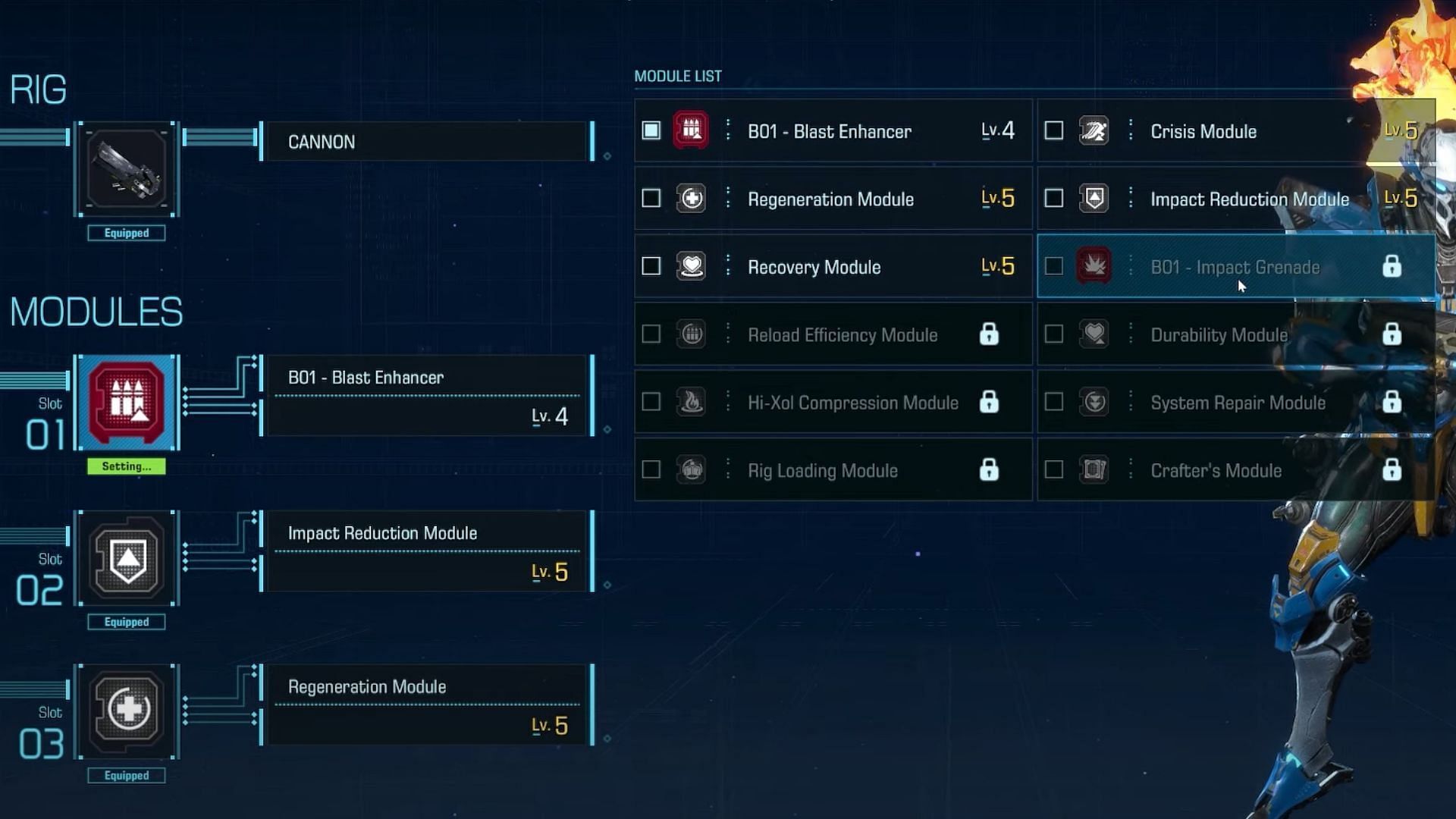 Impact Grenade increase base damage (Image via 24 Capcom)