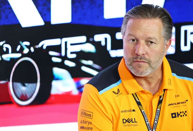 Watch: McLaren boss Zak Brown's emotional reaction as Lando Norris and Oscar Piastri qualify in the top 3 for 2023 F1 British GP