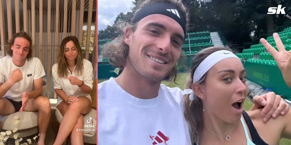 Stefanos Tsitsipas and Paula Badosa