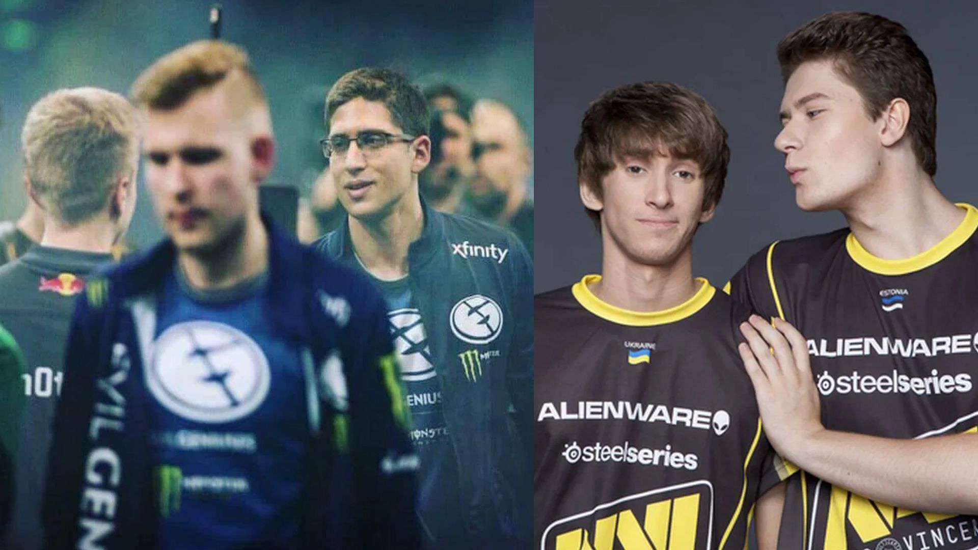 Fly-N0tail rivalry on the left, Puppey-Dendi bromance on the right