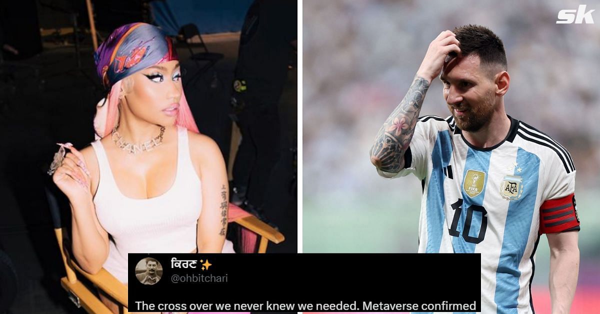 Nicki Minaj recently posted a Lionel Messi GIF