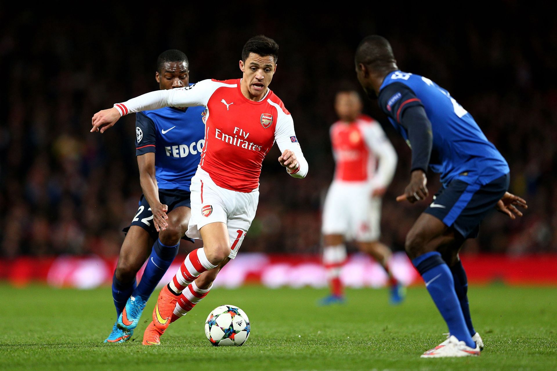 Sanchez in action for the Gunners