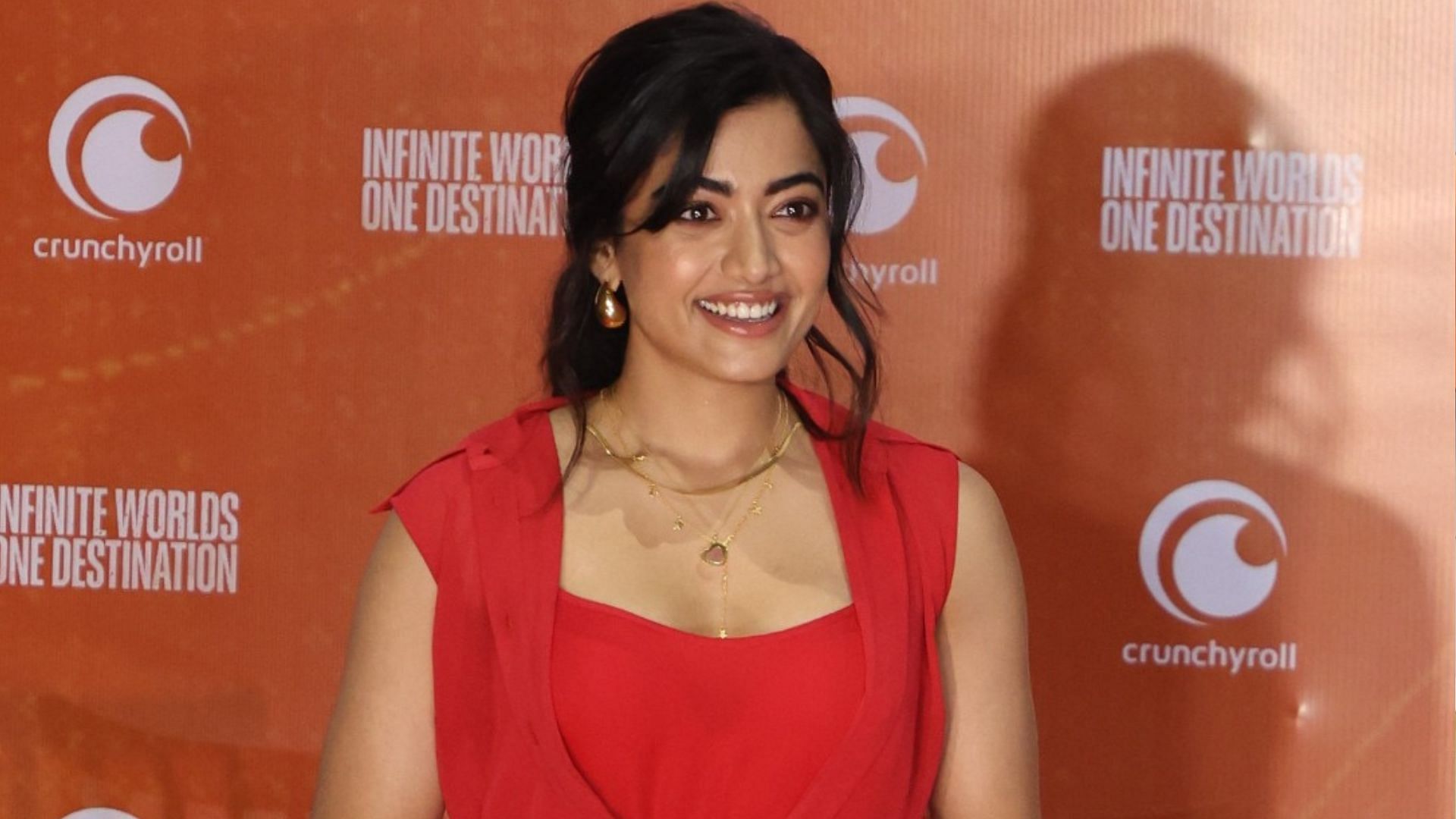 Rashmika Mandanna at the screening event (Image via Crunchyroll)