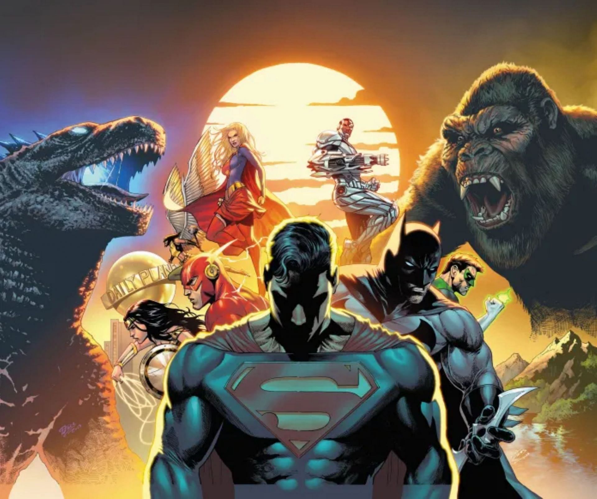 DC and Kaiju collide (Image via DC/Legendary)