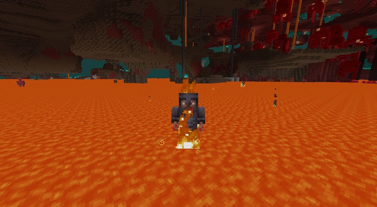 How to walk on lava in Minecraft?