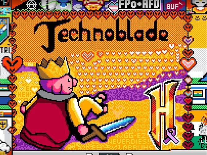 Minecraft redditors pay tribute to Technoblade on r/place