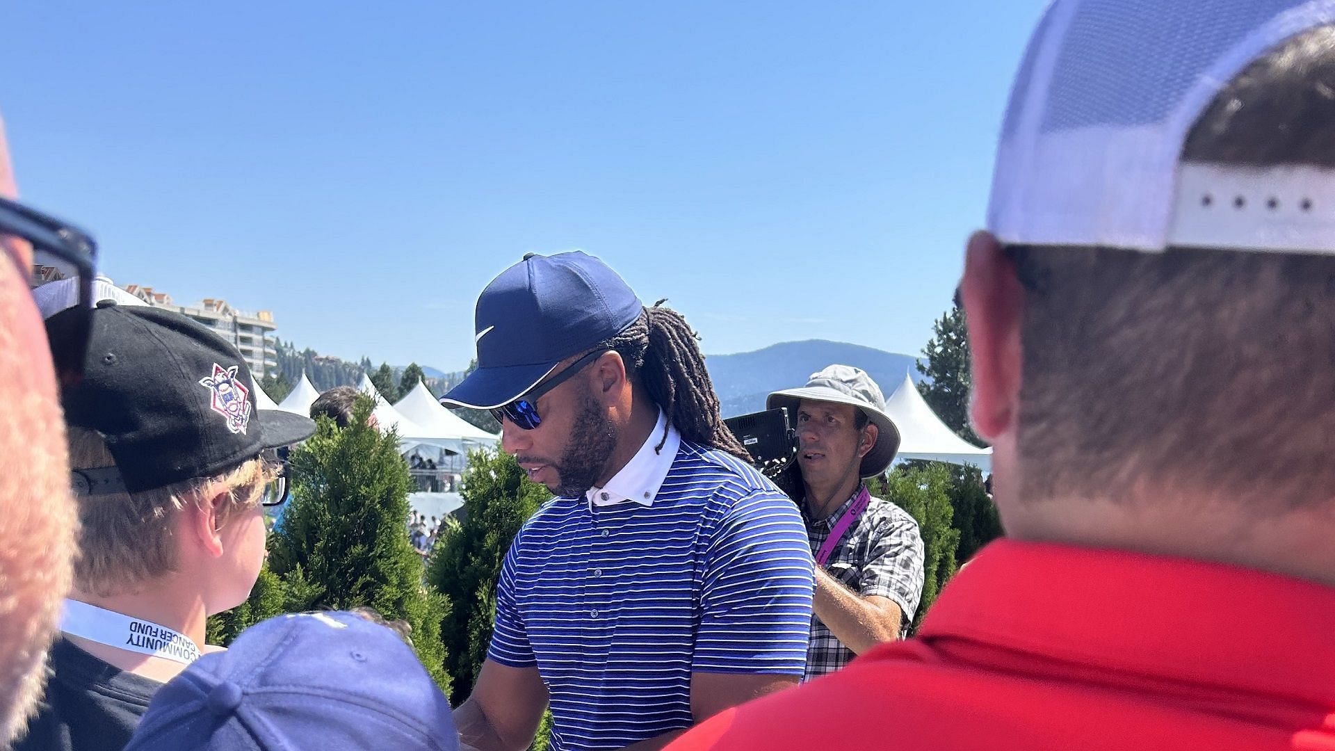 Larry Fitzgerald at the 2023 Couer D&#039; Alene Showcase Golf Tournament