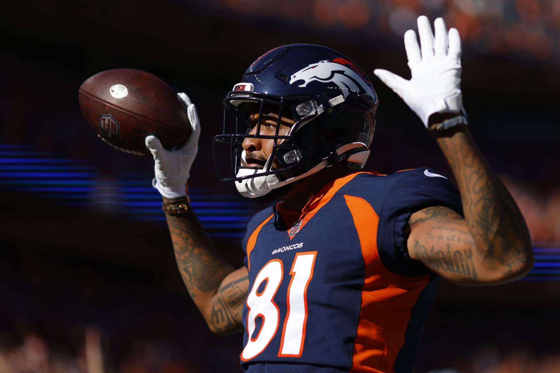 Broncos Wide Receiver Tim Patrick Ejected After Punching Raiders Player