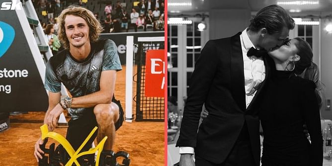 "Make us wet as much as you want" - Alexander Zverev's girlfriend Sophia Thomalla on German's champagne spraying after first title in 2 years
