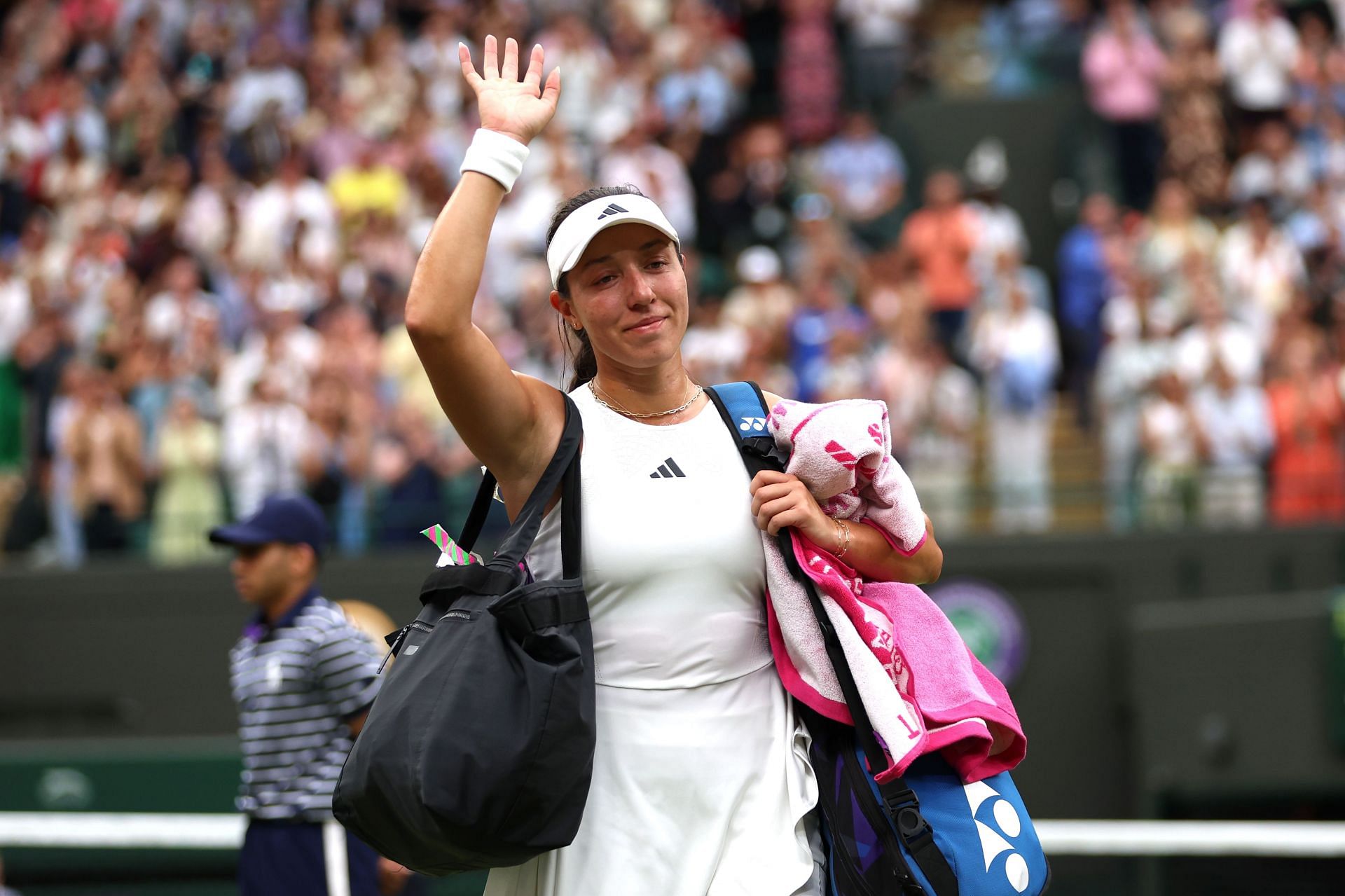 Jessica Pegula after losing her Wimbledon quarterfinal to Marketa Vondrousova