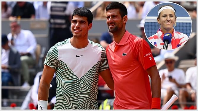 "To pick Carlos Alcaraz as a favorite against Novak Djokovic in Wimbledon is a stretch" - Victoria Azarenka