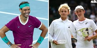 Rafael Nadal congratulates academy youngster Yaroslav Demin on becoming junior World No. 1
