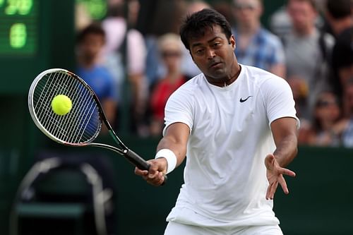 Leander Paes at Wimbledon 2014