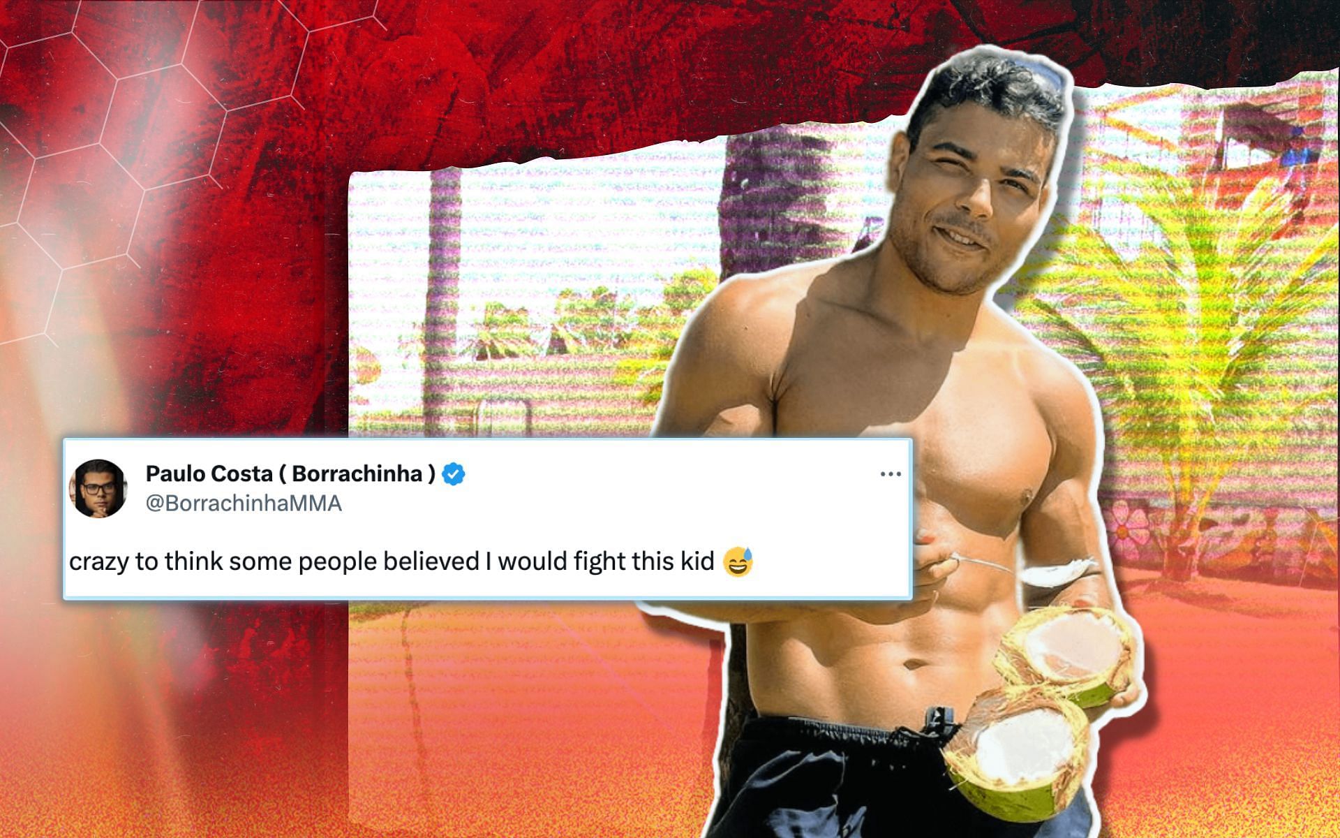 Paulo Costa makes quirky remark on Ikram Aliskerov [Image credits: @borrachinhamma on Instagram and Twitter]