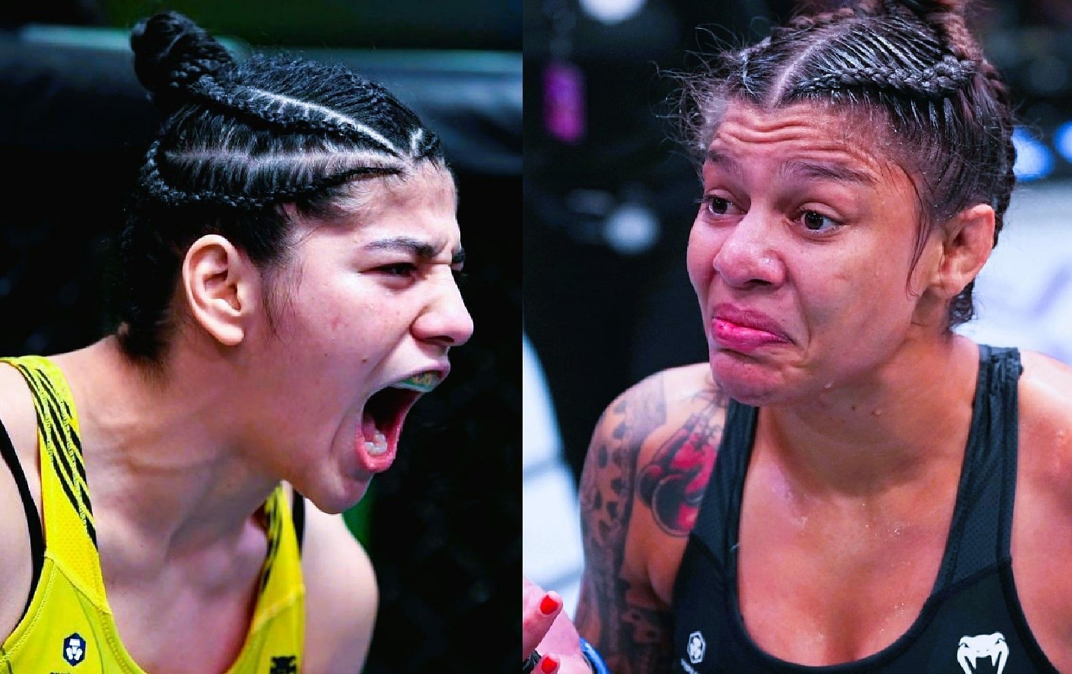 Ketlen Vieira vs. Mayre Bueno Silva [Images via @ketlenvieiraufc & @mayra_sheetara on Instagram]