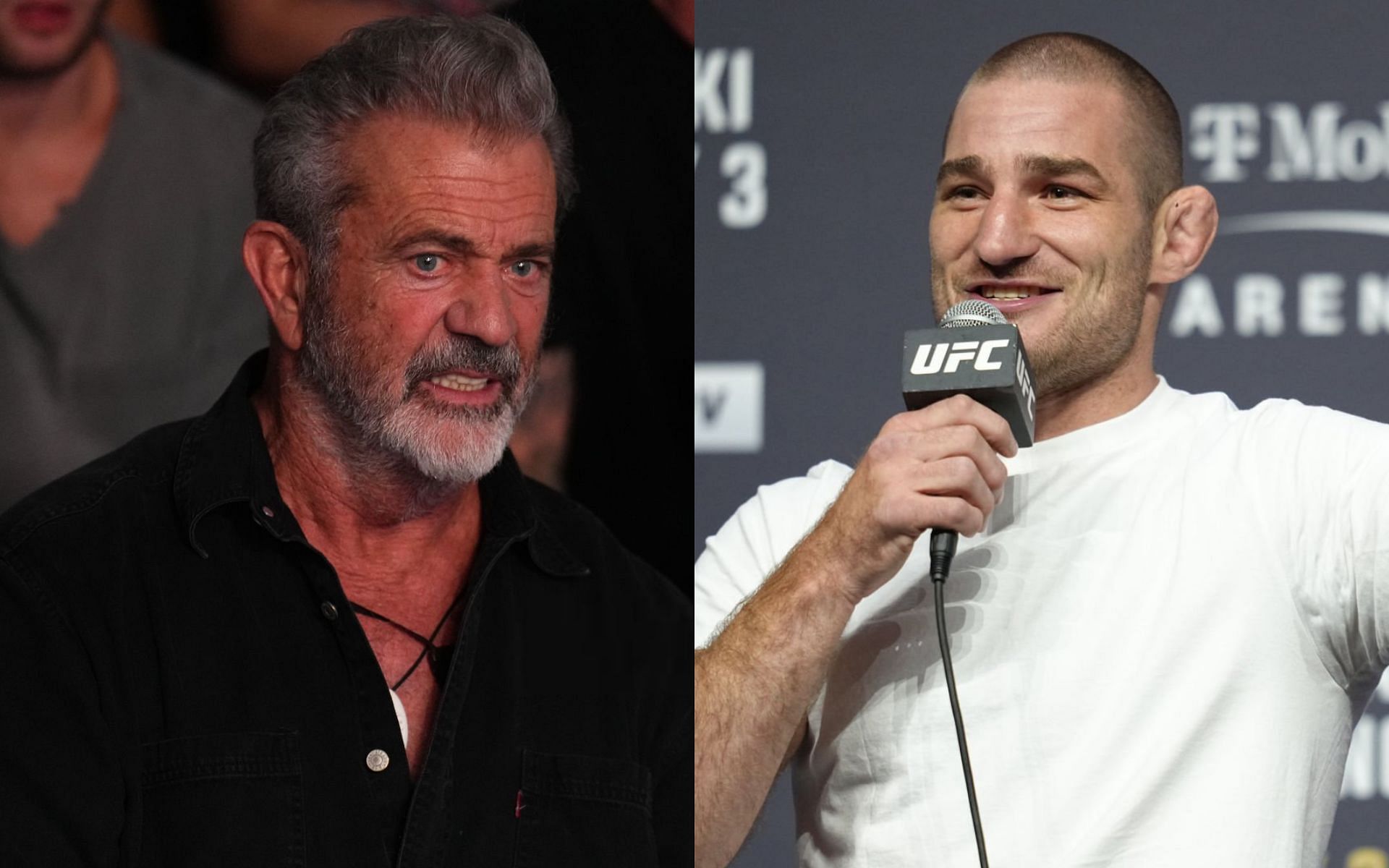 Mel Gibson (left) and Sean Strickland (right) [Images Courtesy: @GettyImages]