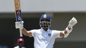 What does Ajinkya Rahane's Test record in the West Indies look like?