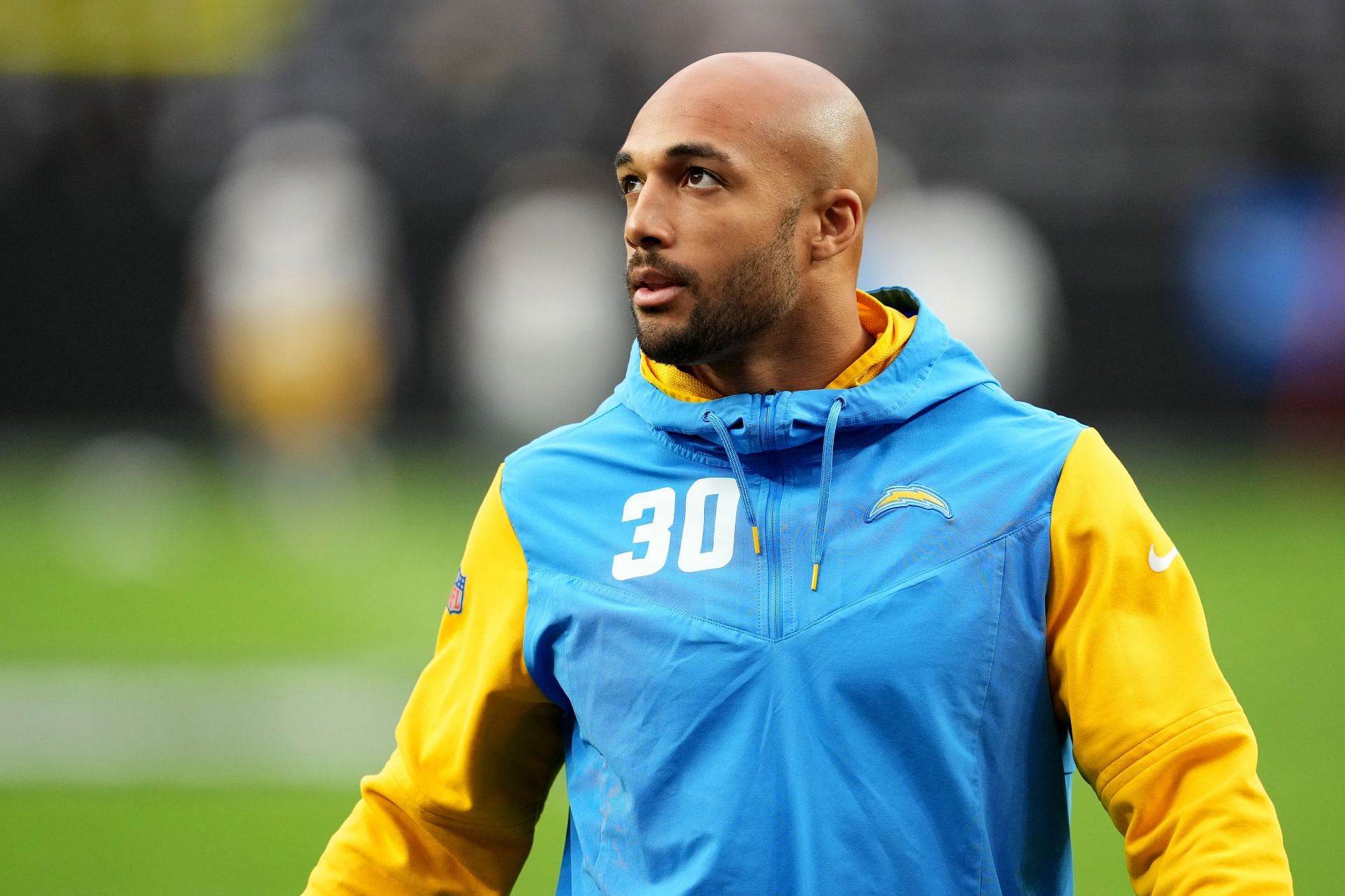 Austin Ekeler at Los Angeles Chargers v Las Vegas Raiders