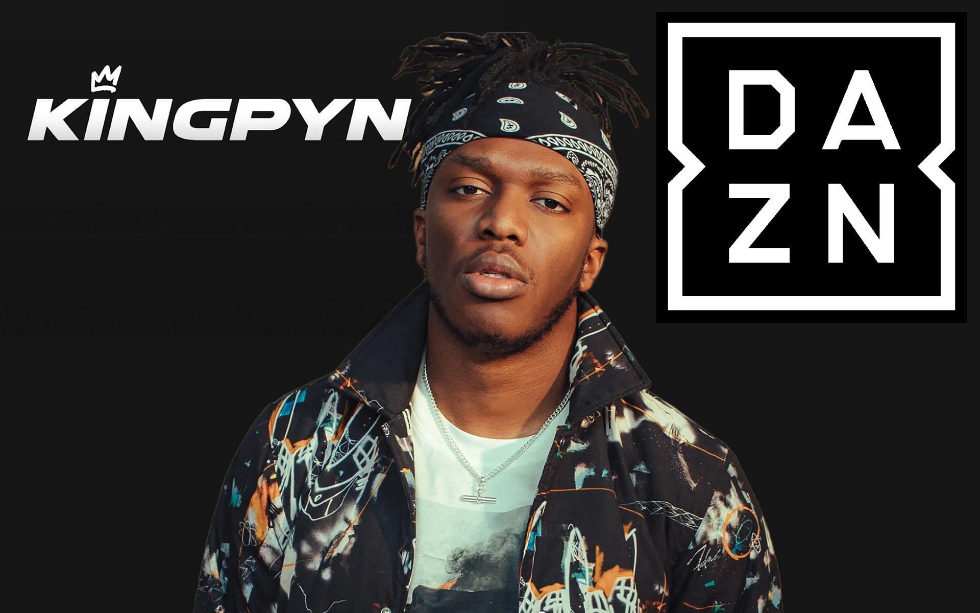 KSI talks about Kingpyn and DAZN (Image via Sportskeeda)