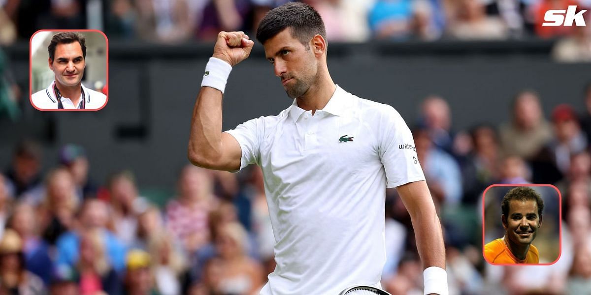 Novak Djokovic Wimbledon 2023 Roger Federer Pete Sampras Rick Macci