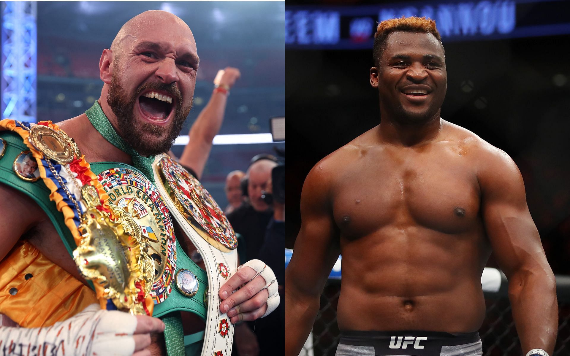 Tyson Fury (left) and Francis Ngannou (right) (Image credits Getty Images)
