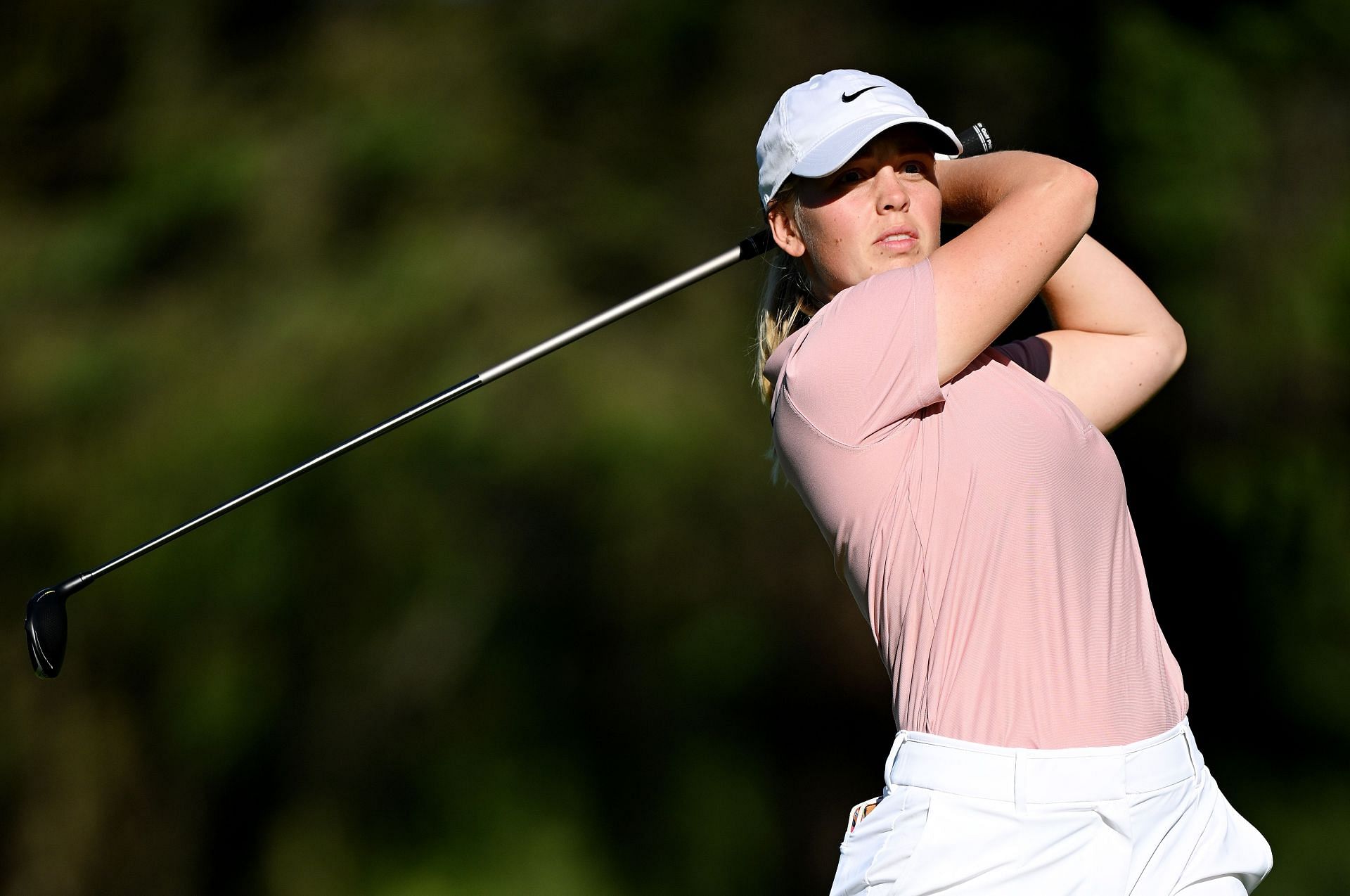 Maja Stark during the 2023 Amundi Evian Championship, Round One