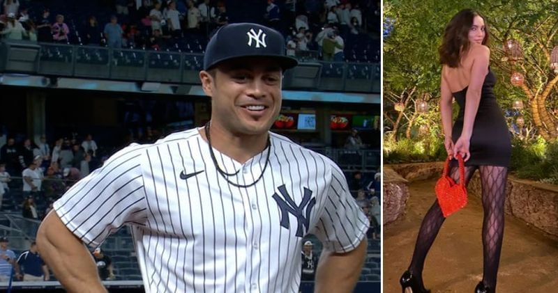 Giancarlo Stanton and Priscilla Qintana