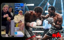 WATCH: Logan and Jake Paul's real-time reaction of complete shock to historic Terence Crawford stoppage