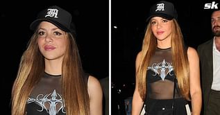 Barcelona legend Gerard Pique's ex Shakira turns heads as she parties at celeb hotspot Chiltern Firehouse in sleeveless bodysuit