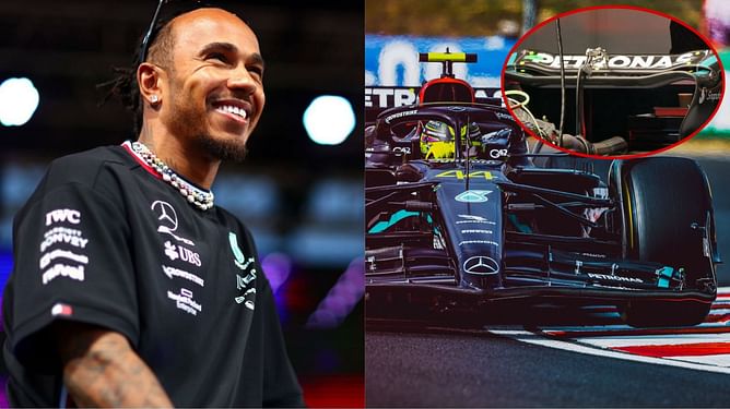 First look of Mercedes’ all new ‘low-drag wing’ as Lewis Hamilton and Co. prepare for the Belgian F1 GP