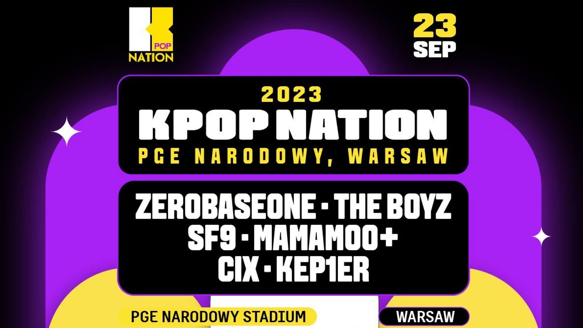 Poland to host big names of K-pop at the 2023 KPOP NATION (Image via Twitter/mykpopnation)
