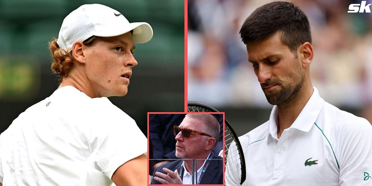 Jannik Sinner and Novak Djokovic will face off in the semifinals of the 2023 Wimbledon Championships