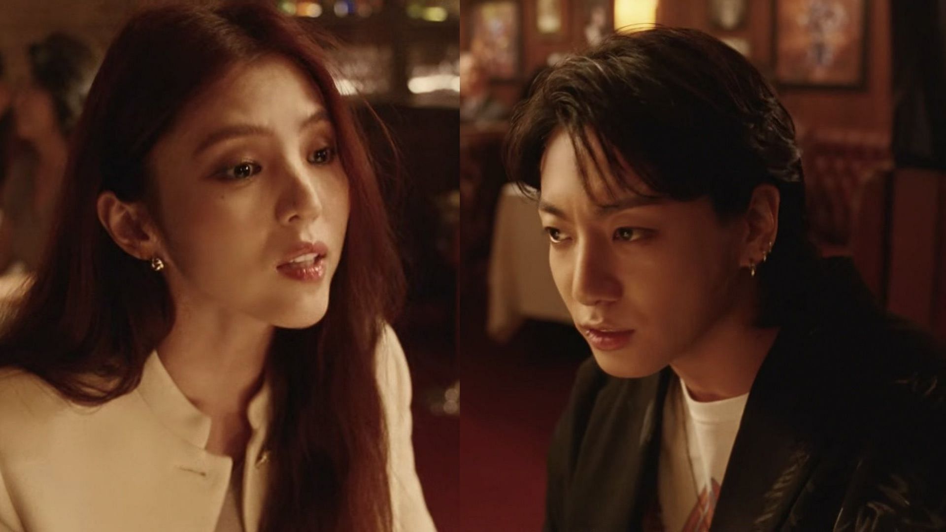 Han Sohee and Jungkook pair up for Seven (image via twitter/jiminiepie13)