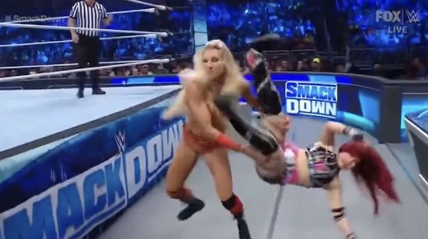 Charlotte Flair appears to suffer an awkward botch during her match ...