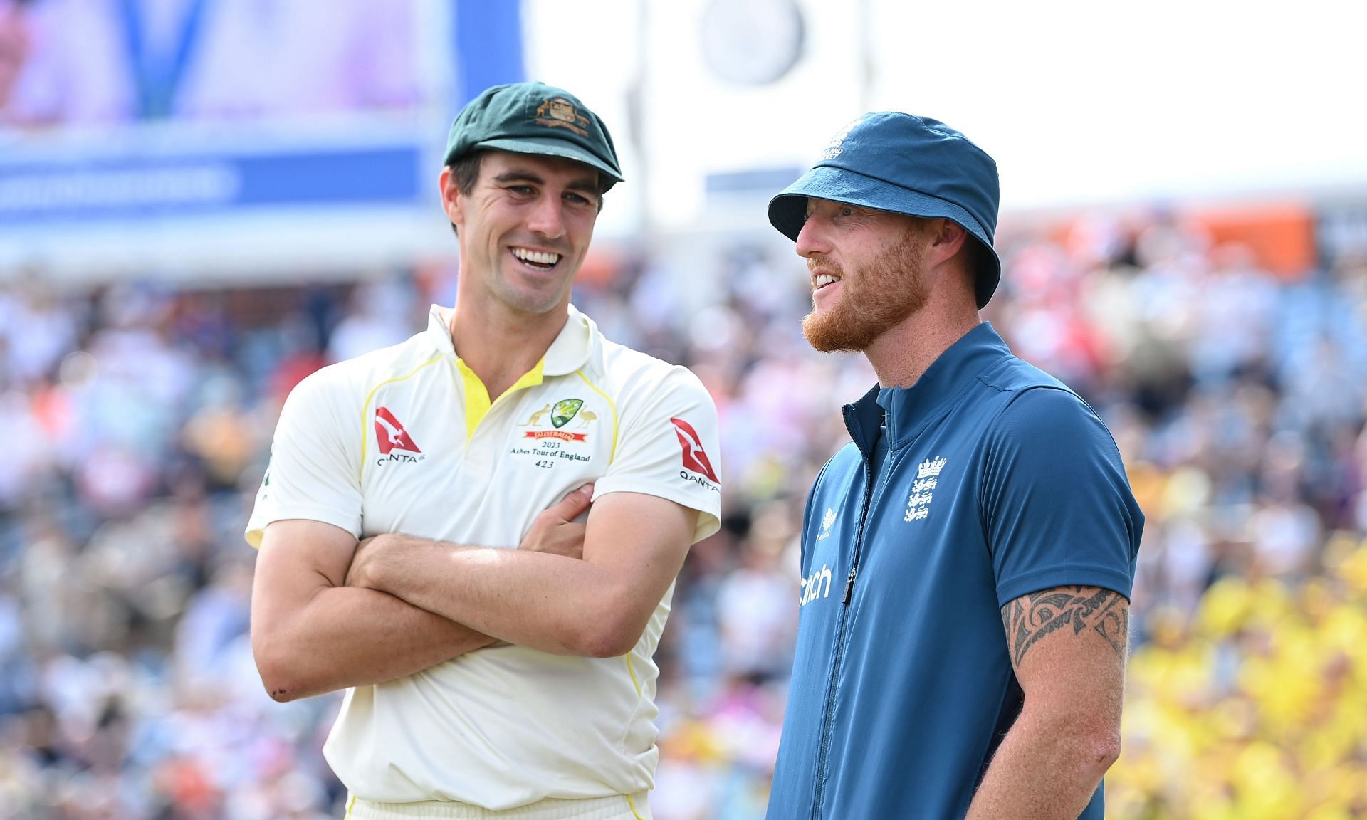 Ben Stokes and Pat Cummins. (Credits: Getty)