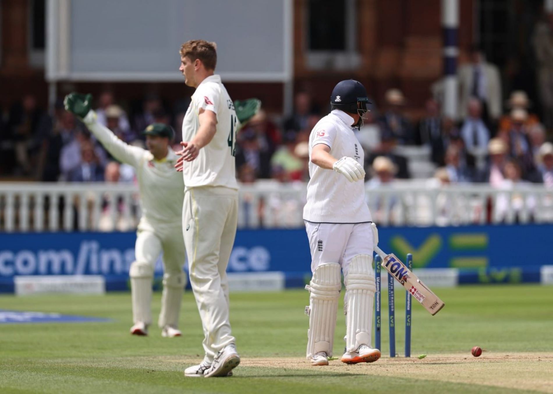 Alex Carey dismissed Jonny Bairstow at a crucial stage on Day 5