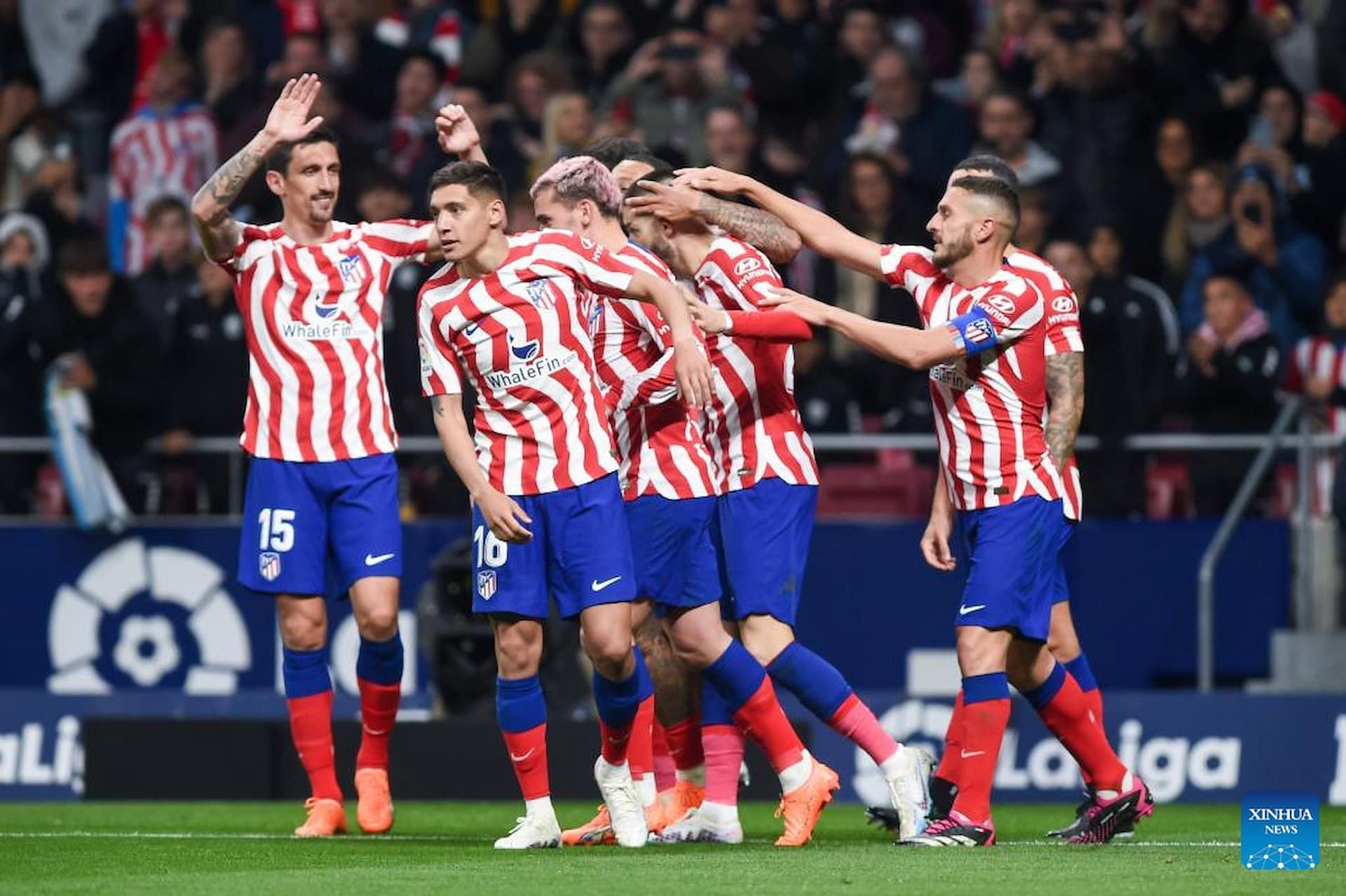 Atletico Madrid celebrates a crucial goal (Image via Getty)