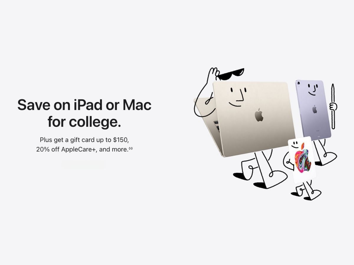 Apple Student Discount is a unique initiative by the company to help students. (Image via Apple)