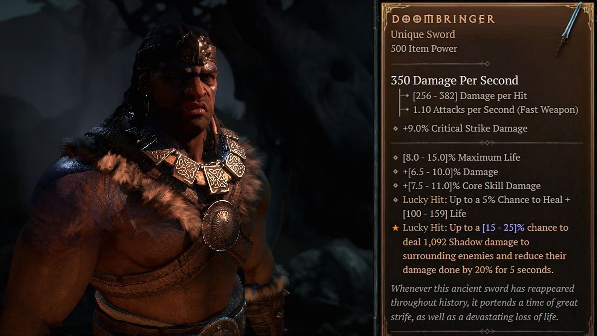 Doombringer in Diablo (Image via Blizzard Entertainment)