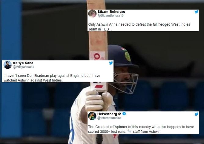 WI vs IND - वेस्टइंडीज को हराने के लिए केवल अश्विन ही काफी हैं... जबरदस्त पारी को लेकर ट्विटर पर प्रतिक्रियाओं की बाढ़